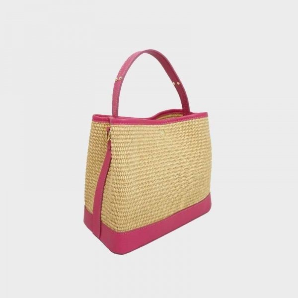 Anais - Panier en raphia Cassis Anais - Panier en raphia Cassis