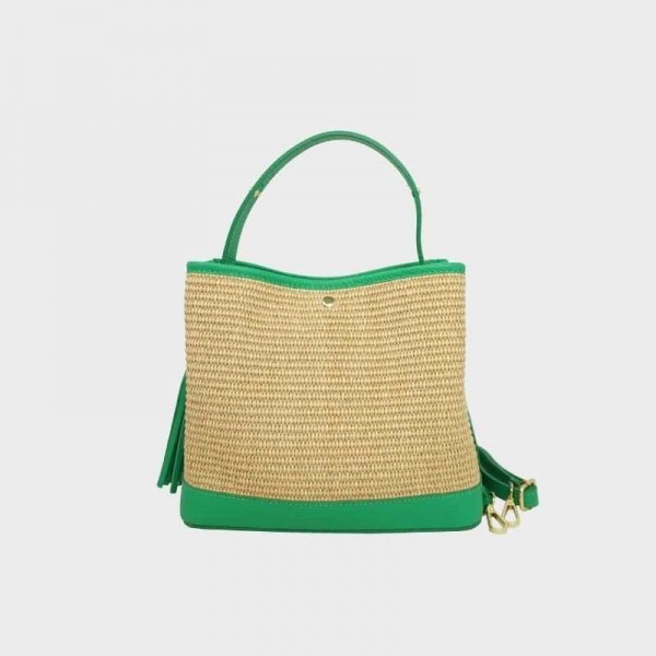 Anais - Panier en raphia Cassis