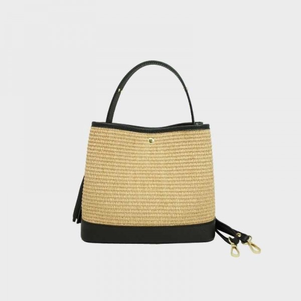 Anais - Panier en raphia Cassis Anais - Panier en raphia Cassis