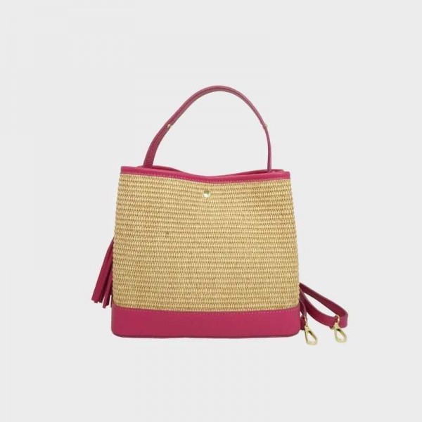 Anais - Panier en raphia Cassis Anais - Panier en raphia Cassis