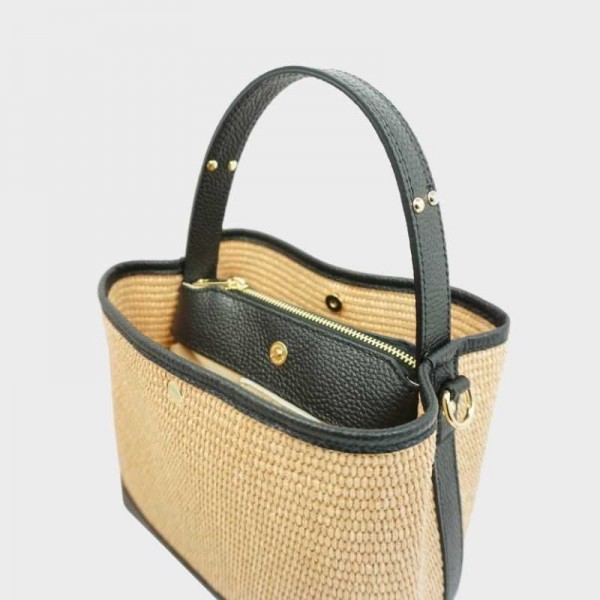 Anais - Panier en raphia Cassis Anais - Panier en raphia Cassis