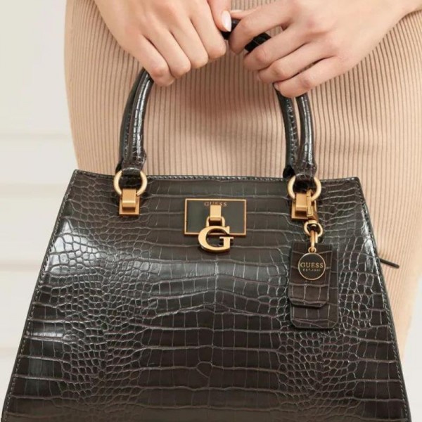 Guess - Sac à main Stephi imprimé Croco