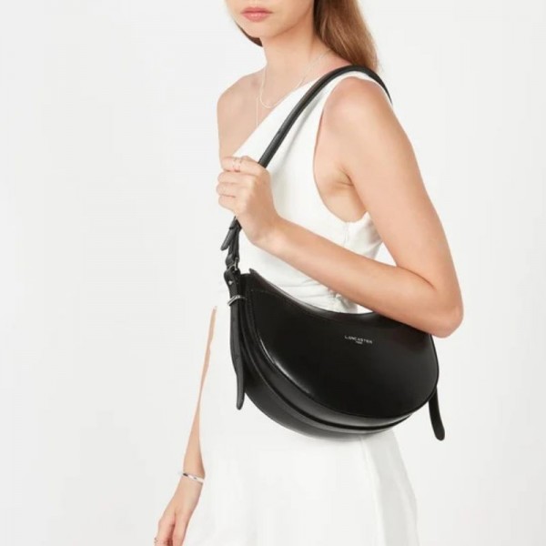 Lancaster- Sac demi-lune en cuir...