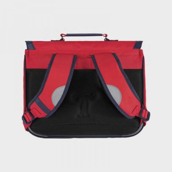 Tann's - Petit cartable Maé rouge 35cm Tann's - Petit cartable Maé rouge 35cm