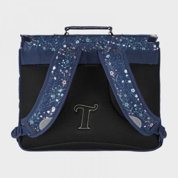 Tann's - Grand cartable 41cm fleurs Nina Tann's - Grand cartable 41cm fleurs Nina