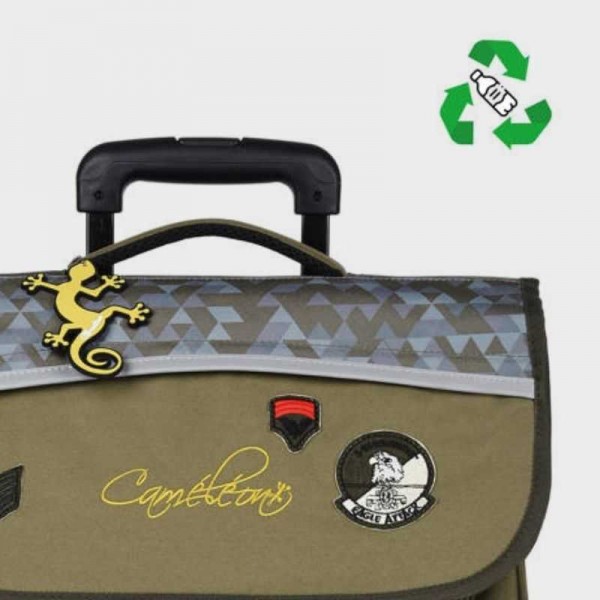 Caméléon - Cartable à roulettes 38cm...