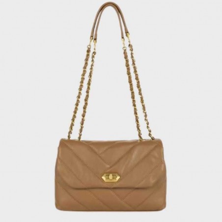 sac bandoulière avec chaîne doré Lancaster