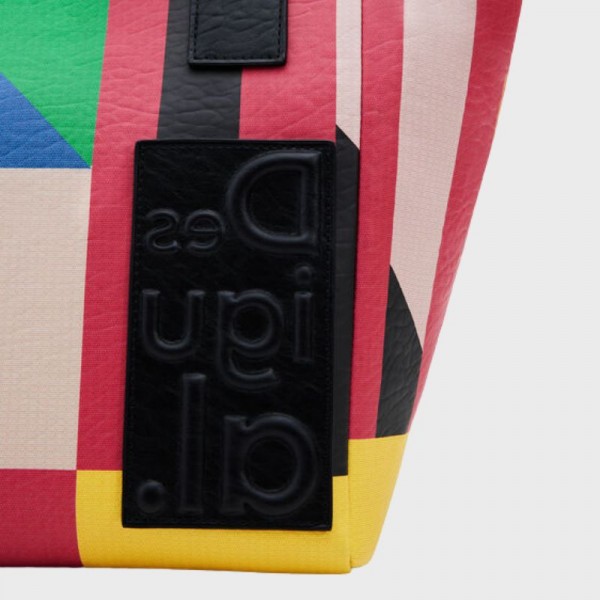 Desigual - Cabas géométrique coloré...