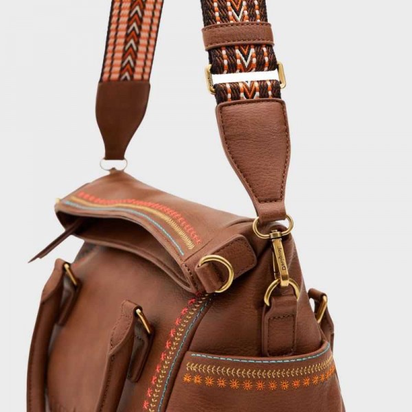 Desigual - Sac à main surpiqûres...