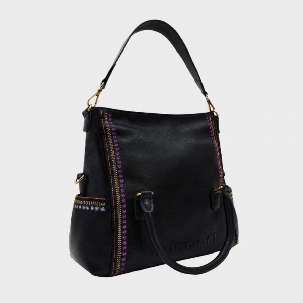 Desigual - Sac à main surpiqûres...