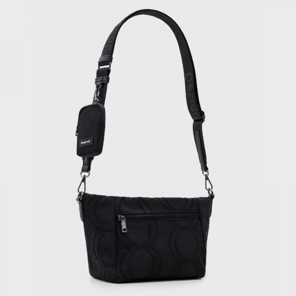 Desigual - Sac bandoulière cercles en...