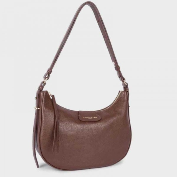 Lancaster - Sac Hobo en cuir Dune 529-77
