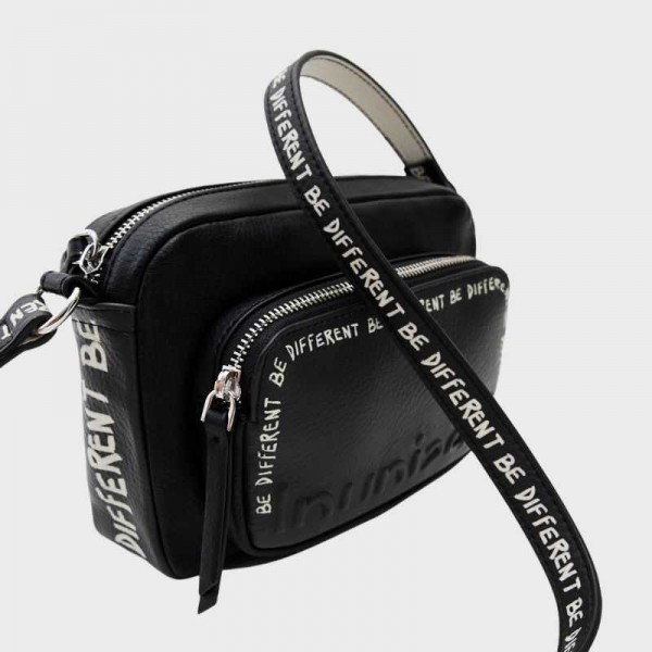 Desigual - Sac bandoulière messages...