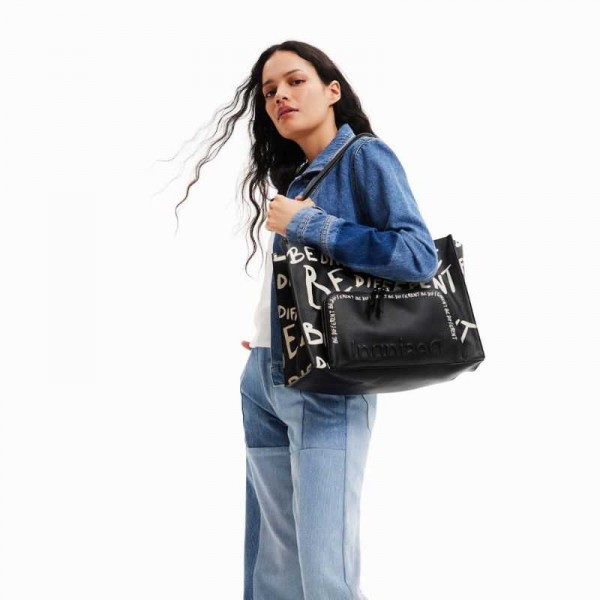 Cabas messages 22waxpax Desigual