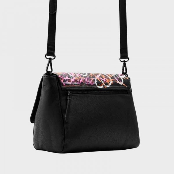 Desigual - Sac bandoulière coeurs...