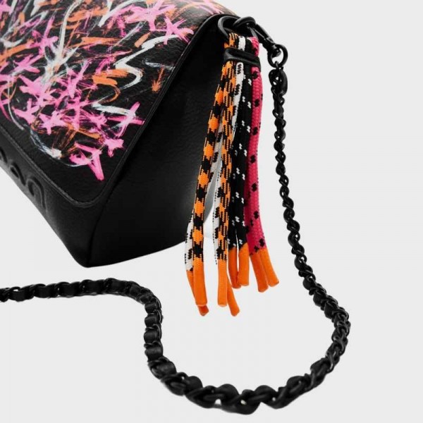 Desigual - Sac bandoulière coeurs...