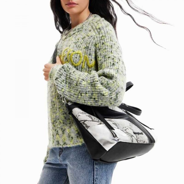 Desigual - sac à main patchwork... Desigual - sac à main patchwork...