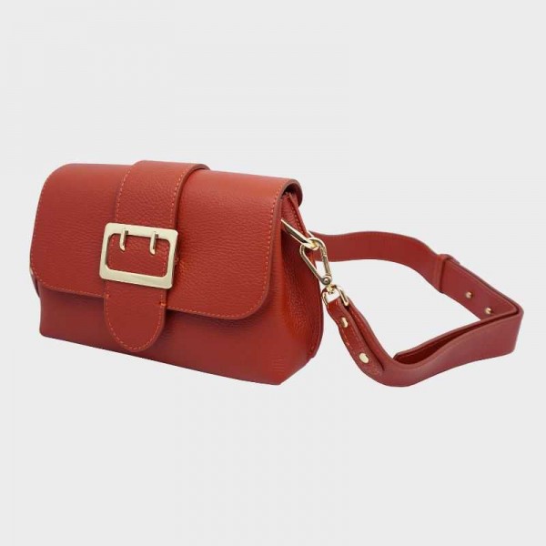 Anais - Sac bandoulière en cuir à...