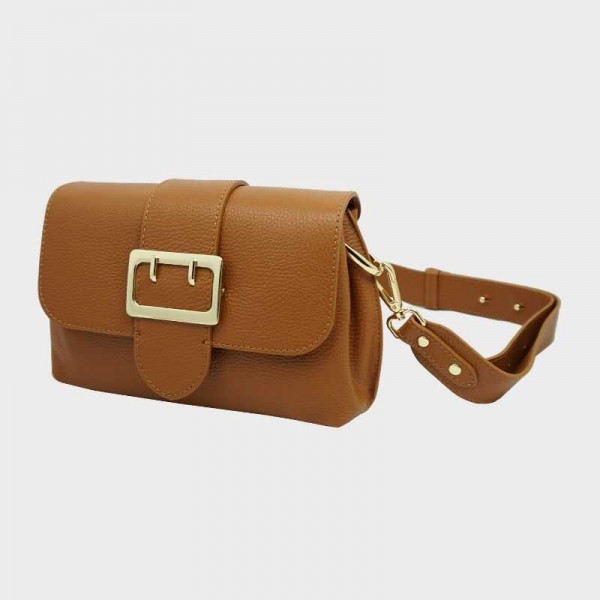 Anais - Sac bandoulière en cuir à...