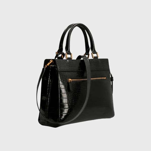 Guess - Sac à main imprimé croco Katey
