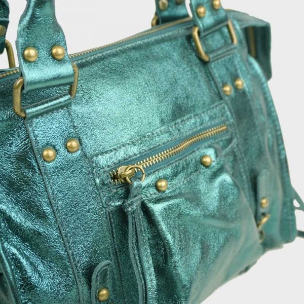 Anais - Sac à main en croûte de cuir...