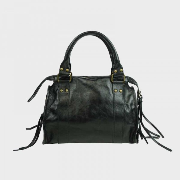 Anais - Sac à main en croûte de cuir...