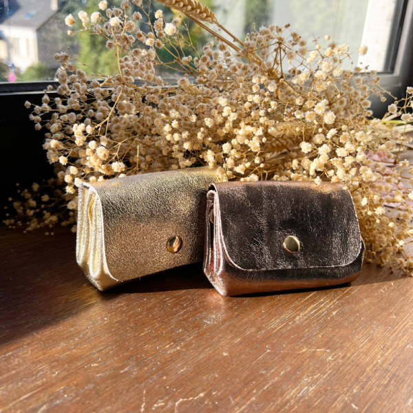 Anais - Porte monnaie à pression en... Anais - Porte monnaie à pression en...