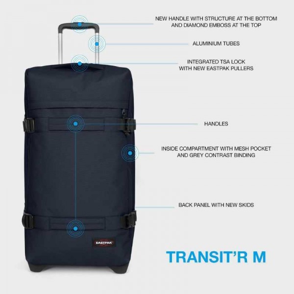 Eastpak - Valise 2 roues moyenne...