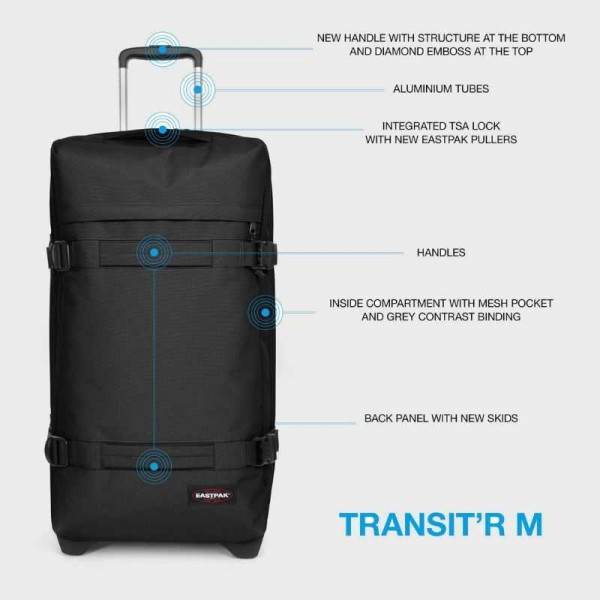 Eastpak - Valise 2 roues moyenne... Eastpak - Valise 2 roues moyenne...