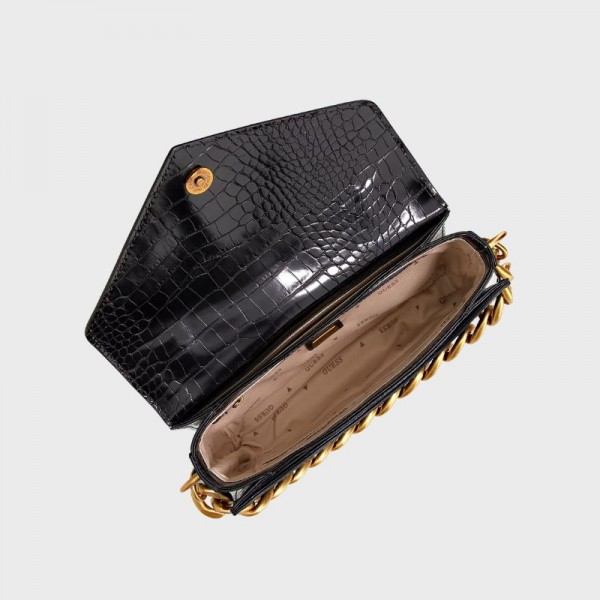 Guess - Mini sac à main imprimé croco