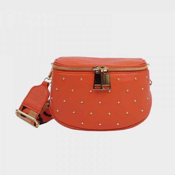 Anais - Sac banane cloutée en cuir Capri Anais - Sac banane cloutée en cuir Capri