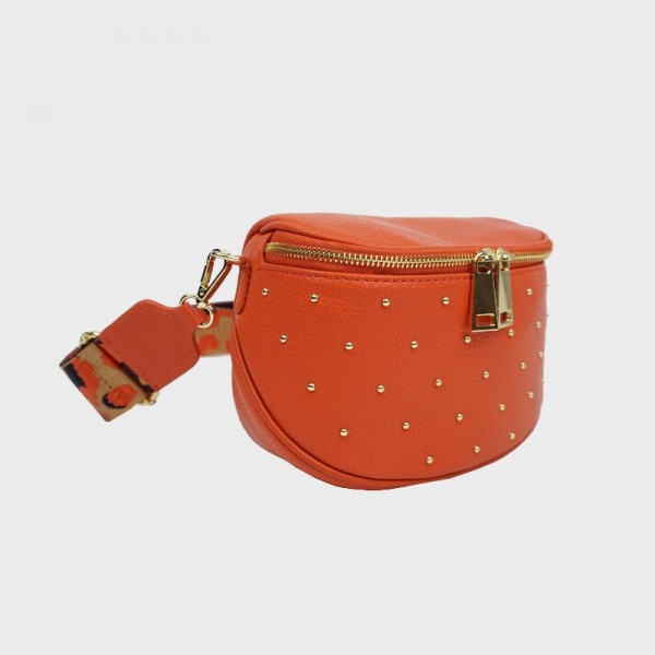 Anais - Sac banane cloutée en cuir Capri Anais - Sac banane cloutée en cuir Capri