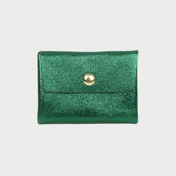 Anais - Porte cartes en cuir brillant...