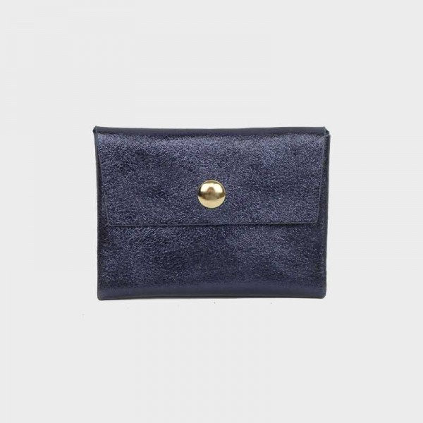 Anais - Porte cartes en cuir brillant...