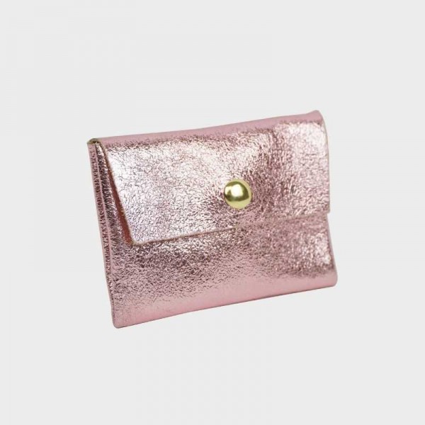 Anais - Porte cartes en cuir brillant...