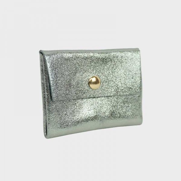 Anais - Porte cartes en cuir brillant...