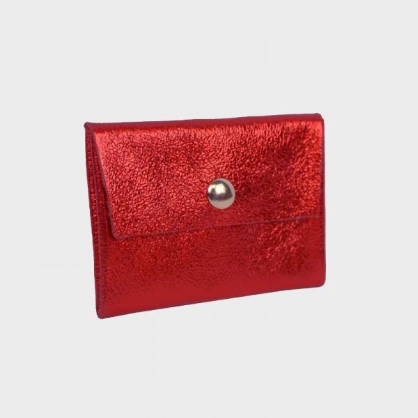 Anais - Porte cartes en cuir brillant...