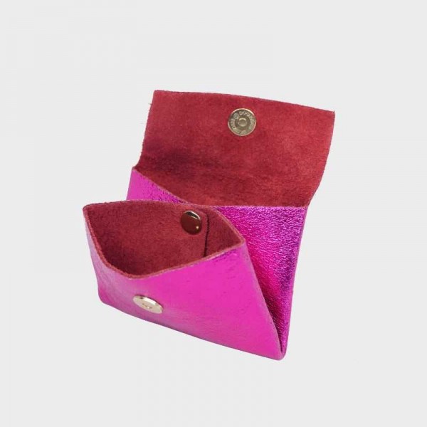 Anais - Porte cartes en cuir brillant...