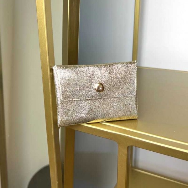 Anais - Porte cartes en cuir brillant...
