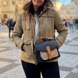 Anais - Cartable en cuir...