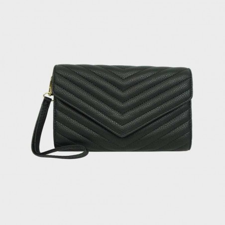 pochette matelassée noire pour femme au meilleur prix sur pecari.fr