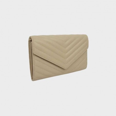 pochette matelassée taupe pour femme au meilleur prix sur pecari.fr
