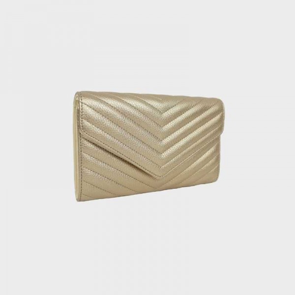 pochette matelassée dorée pour femme au meilleur prix sur pecari.fr