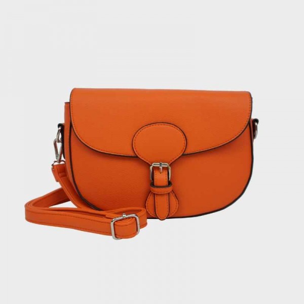 Sac bandoulière orange avec rabat au meilleur prix sur pecari.fr