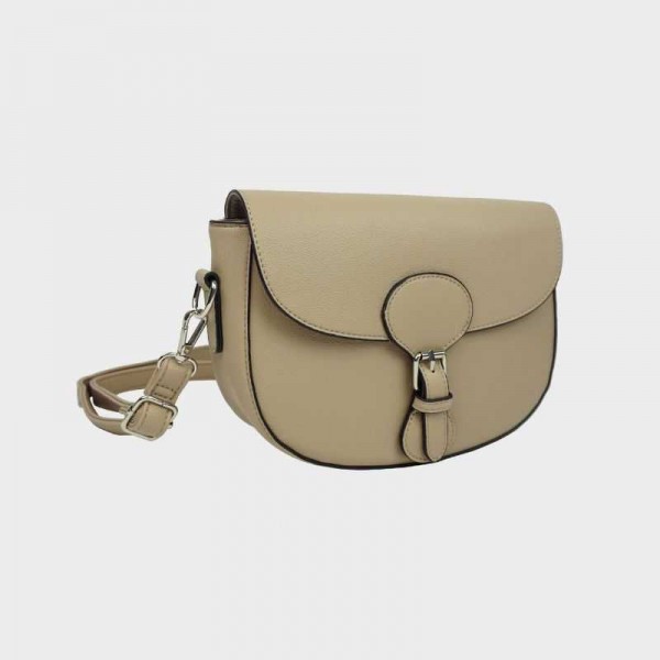 Sac bandoulière taupe avec rabat au meilleur prix sur pecari.fr