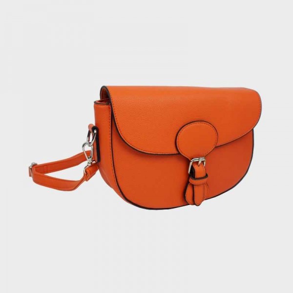 Sac bandoulière orange avec rabat au meilleur prix sur pecari.fr