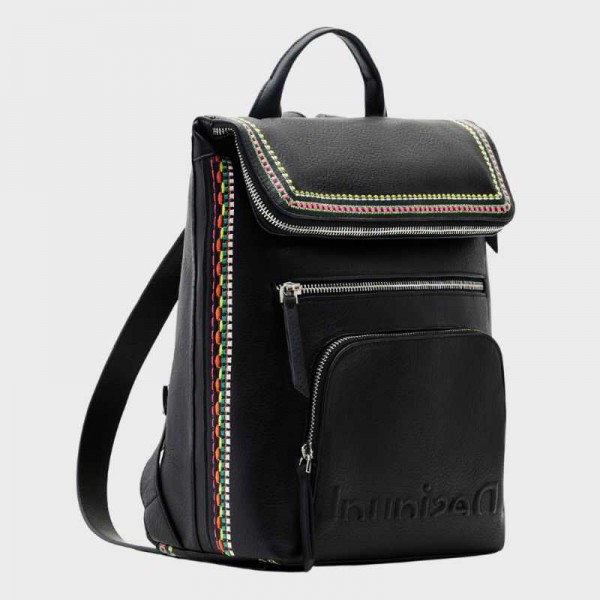 Sac à dos avec rabat et broderies 23sakp33 de la marque Desigual