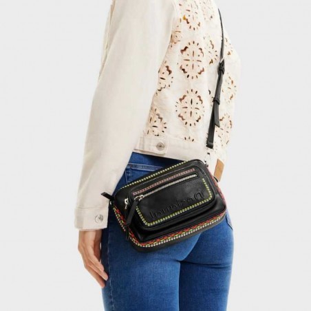 Sac bandoulière broderies 23saxp67 de la marque Desigual