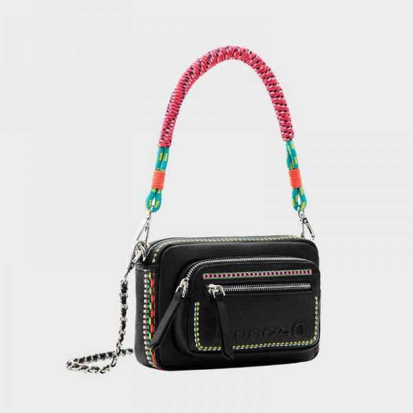 Desigual - Sac bandoulière broderies...
