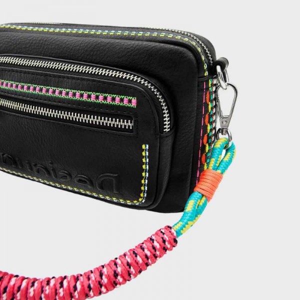 Desigual - Sac bandoulière broderies...